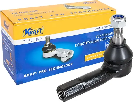 Наконечник рулевой тяги VAG A3/OCTAVIA/BORA/GOLF 4 -06 лев. (Kraft). Артикул KT032295