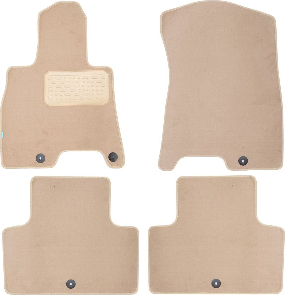 Коврики Klever Premium для салона Genesis GV80 2020-2026 БЕЖЕВЫЕ. Артикул KLEVER0402007222112kh