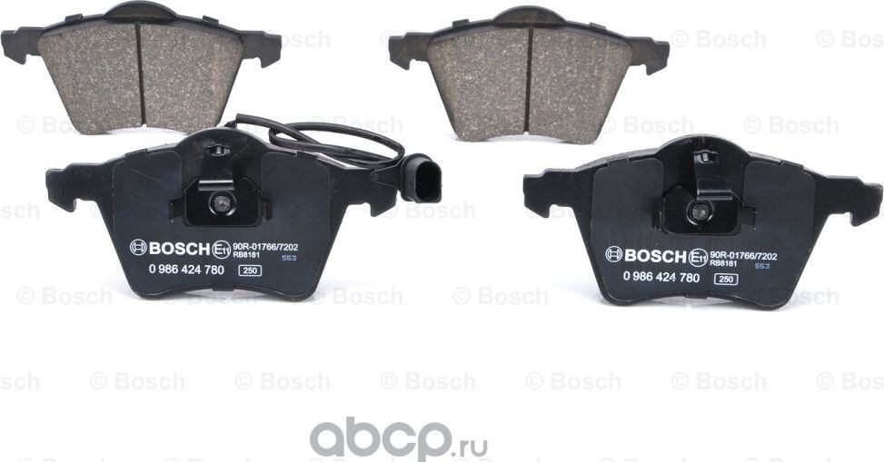 Колодки тормозные передние (Bosch). Артикул 986424780