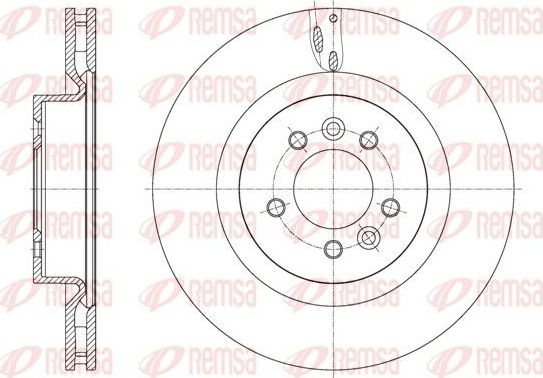 Тормозной диск Remsa. Артикул 61613.10