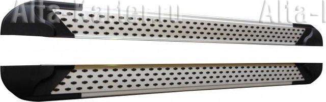 Пороги алюминиевые Baltex серия Almond для Suzuki Grand Vitara III 2005-2012. Артикул 2537.90.01-97AYK173