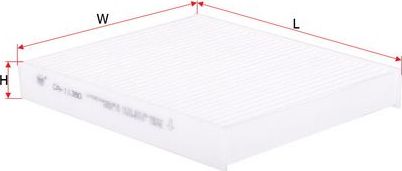 Салонный фильтр Sakura. Артикул CA-11380