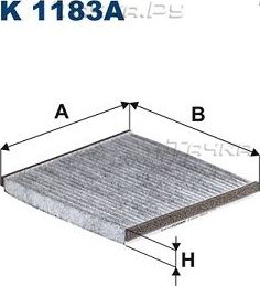 Салонный фильтр Filtron для Subaru Legacy III 1998-2003. Артикул K 1183A