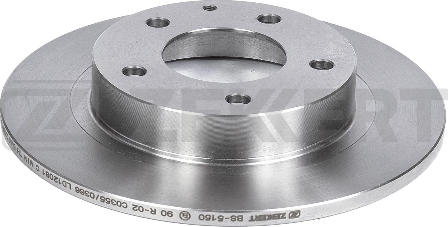 Тормозной диск Zekkert задний для Mazda Premacy I (CP) 1999-2005. Артикул BS-5150