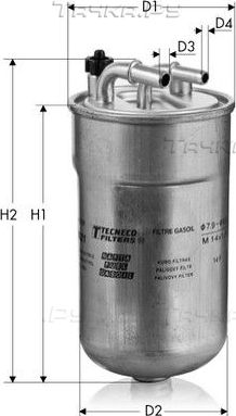 Топливный фильтр  Tecneco Filters. Артикул GS8021