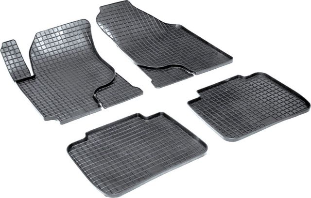 Коврики резиновые Seintex с узором сетка для салона Kia Cerato II 2009-2012. Артикул 00125