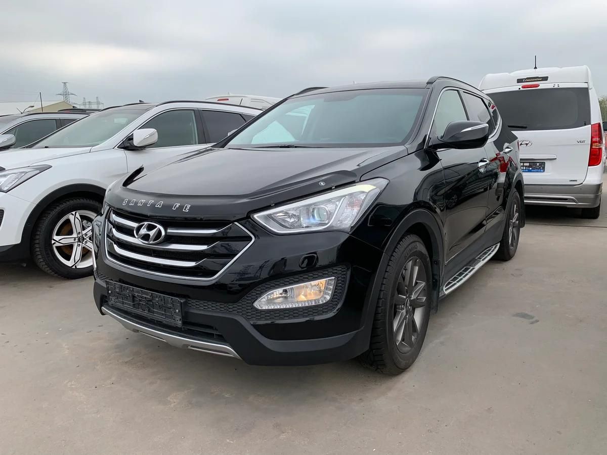 Дефлектор VT52 для капота Hyundai Santa Fe III 2012-2026. Артикул HYD27VT