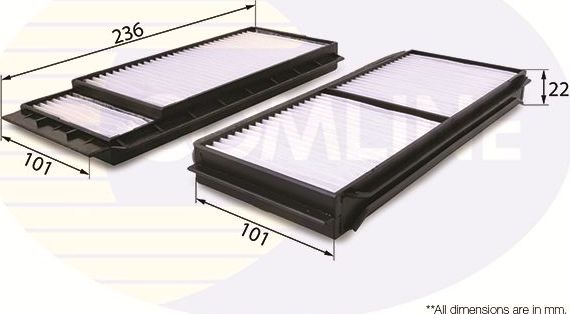 Салонный фильтр Comline. Артикул EKF267