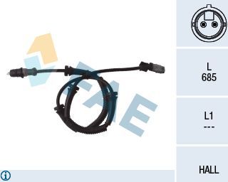 Датчик ABS FAE передний для Opel Vivaro A 2001-2014. Артикул 78095
