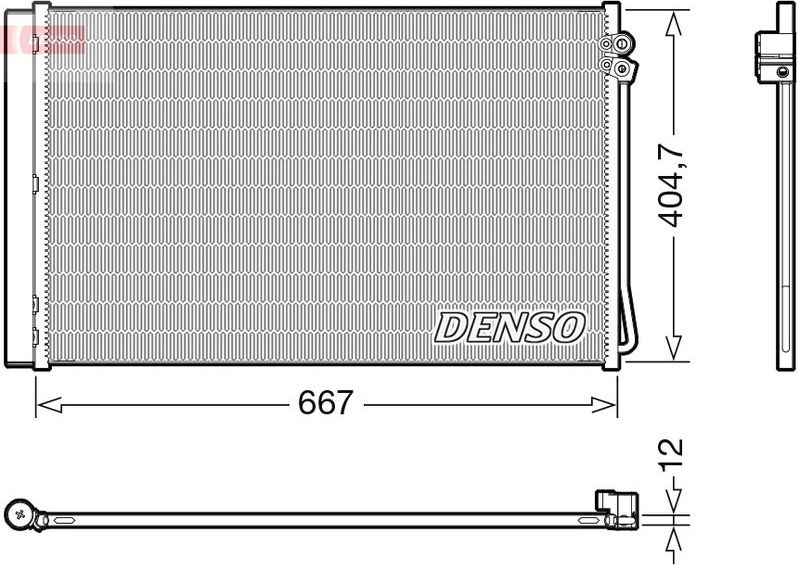 Радиатор кондиционера (конденсатор) Denso. Артикул DCN17062