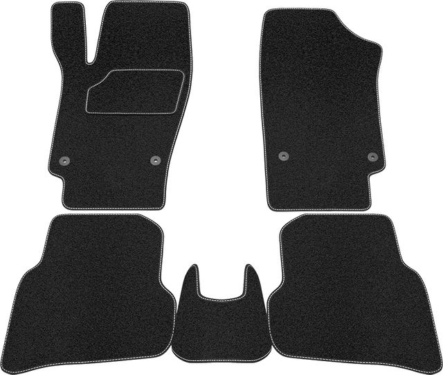 Коврики Rezkon ворсовые Стандарт для салона Volkswagen Polo седан 2009-2017. Артикул 2035020100