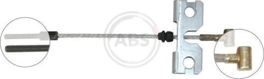 Трос ручника (тросик ручного тормоза) ABS передний для Nissan Almera Tino I 2000-2006. Артикул K19751