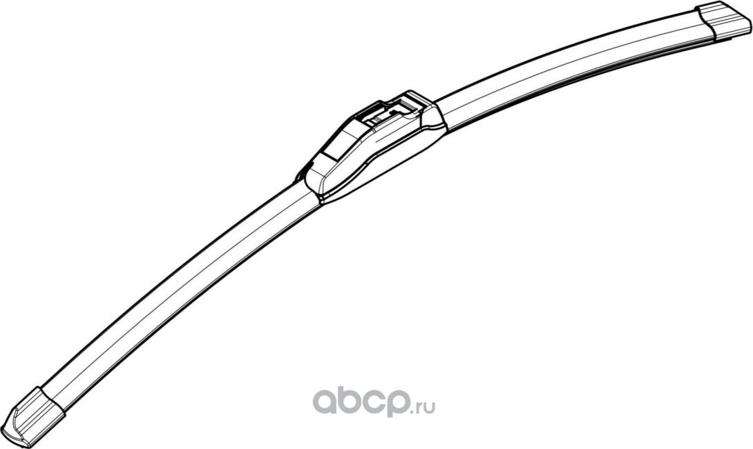 Щетка стеклоочистителя бескаркасная PLUS 600мм (24) 1 адптр (Hook 9x3, 9x4 Крючо (Airline). Артикул AWBBN600