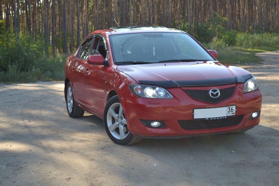 Дефлектор SIM для капота Mazda 3 I седан 2005-2008. Артикул SMAMA30512