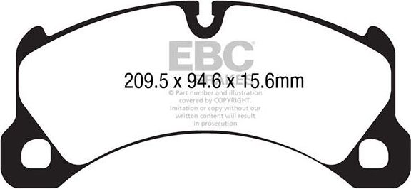Тормозные колодки EBC Brakes. Артикул DP42162R