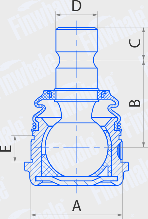 Шаровая опора Finwhale передняя правая/левая для Kia Rio III 2011-2017. Артикул BJ512