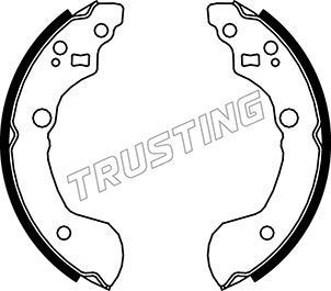 Тормозные колодки Trusting задние для Nissan Primera P11 1996-2002. Артикул 067.187