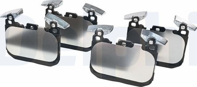 Тормозные колодки Delphi (Low-Metallic) передние для BMW 2 F22 2012-2026. Артикул LP2449