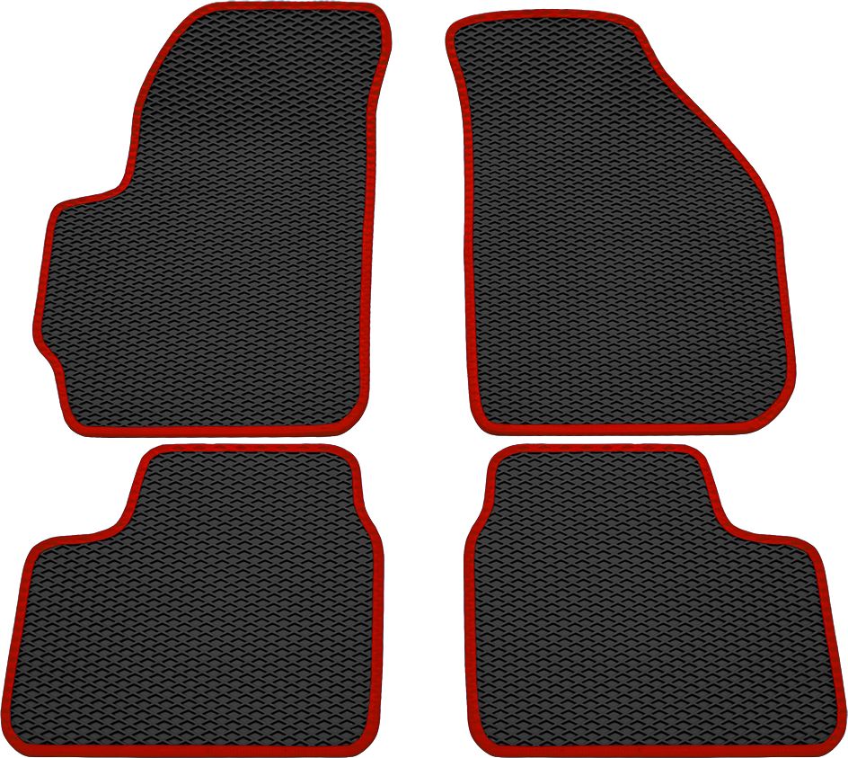 Коврики Rezkon EVA для салона Daewoo Matiz 1998-2015 Красный кант. Артикул 9014010104