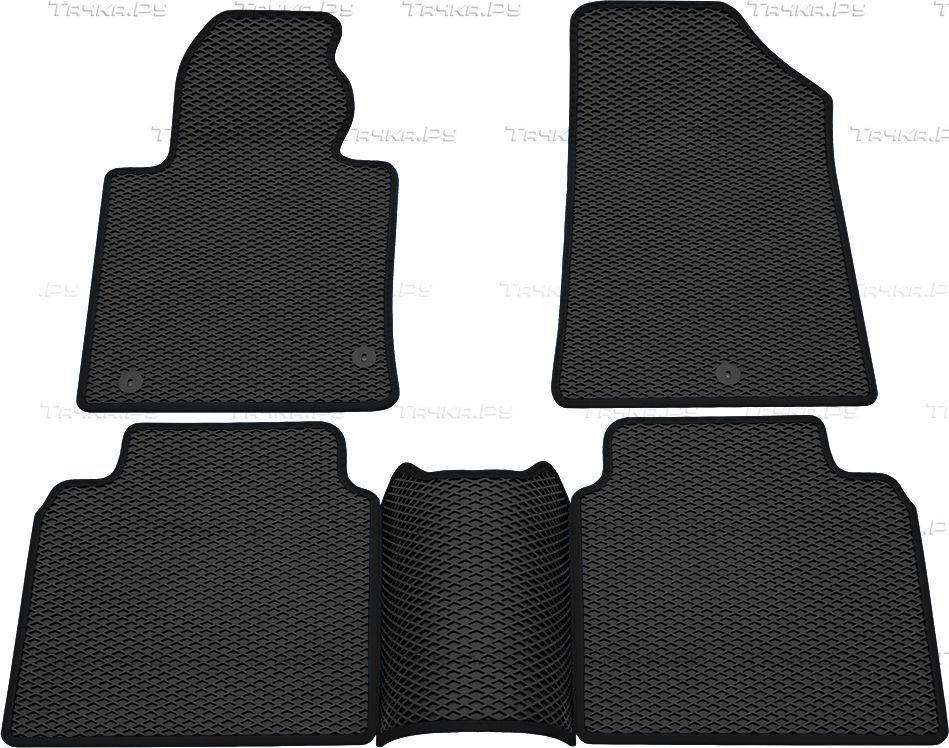 Коврики Rezkon EVA для салона Kia Optima IV 2016-2026 Черный кант. Артикул 9021015201
