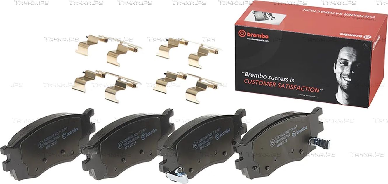 Тормозные колодки Brembo передние для Hyundai Accent III 2008-2012. Артикул P 30 069