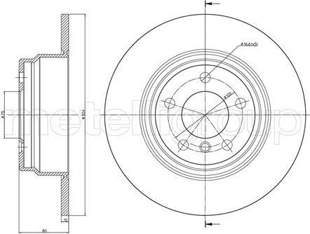 Тормозной диск Trusting. Артикул DF707