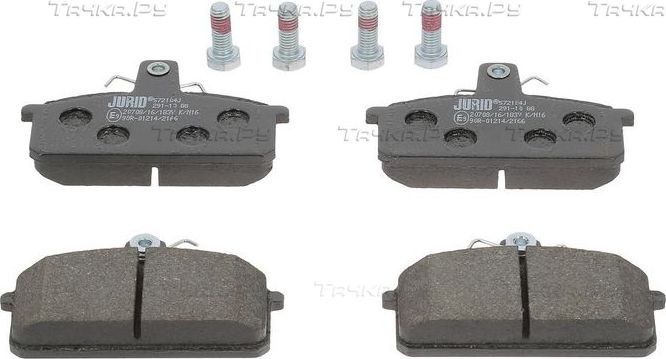 Тормозные колодки Jurid для Lancia Prisma 1983-1992. Артикул 572104J