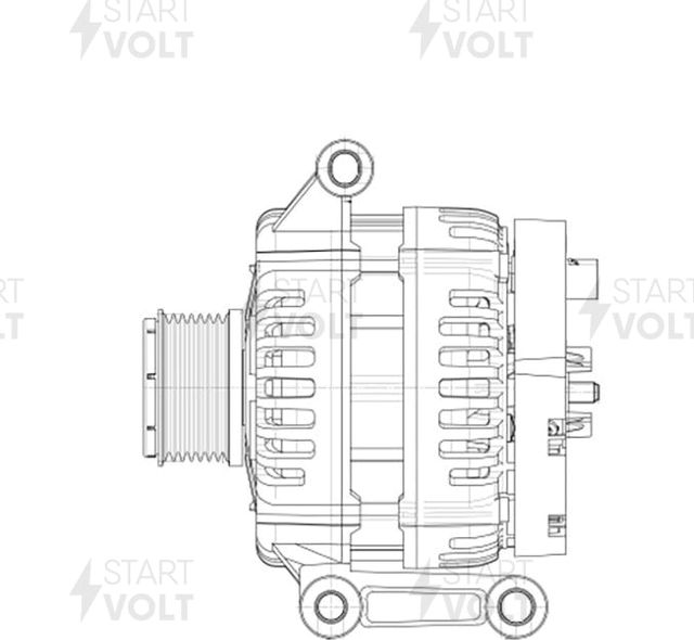 Генератор StartVOLT для Land Rover Defender I 2006-2016. Артикул LG 1082