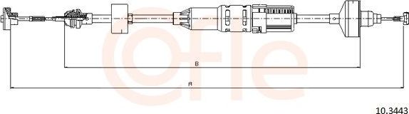 Трос сцепления Cofle. Артикул 10.3443