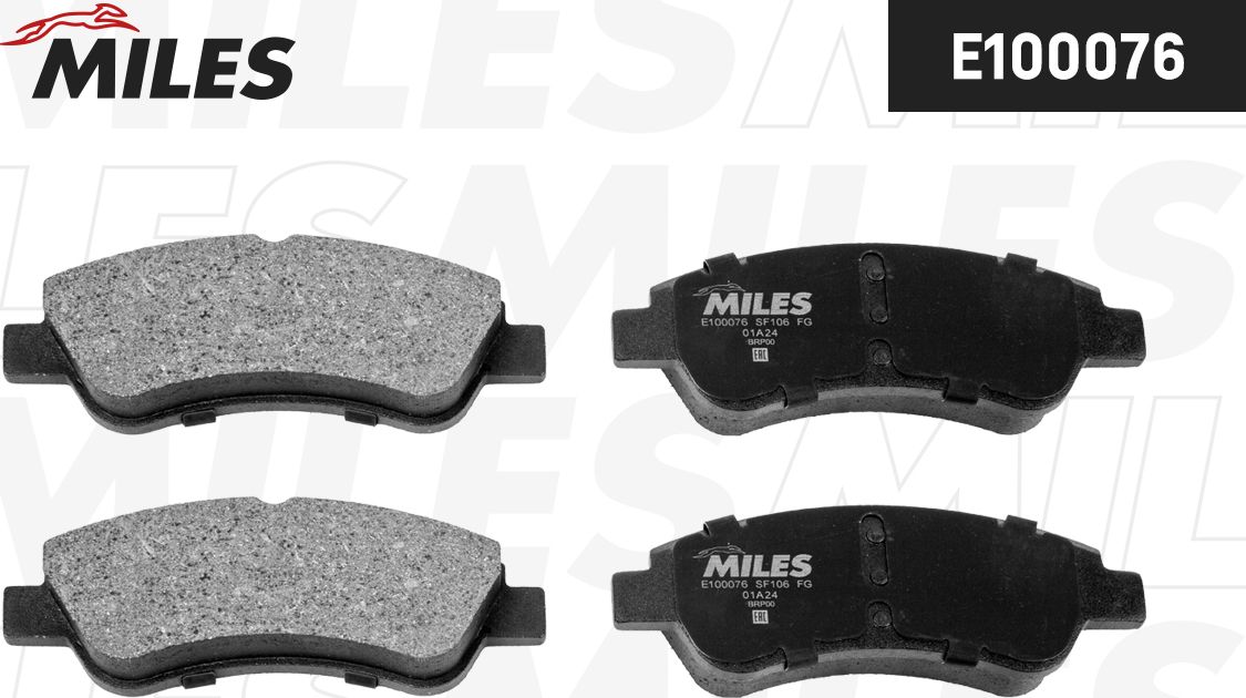 Тормозные колодки Miles (Semi-Metallic). Артикул E100076