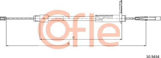 Трос ручника (тросик ручного тормоза) Cofle. Артикул 10.9434