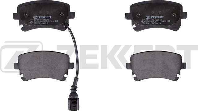 Тормозные колодки Zekkert задние для Volkswagen Transporter T6 2015-2026. Артикул BS-1179