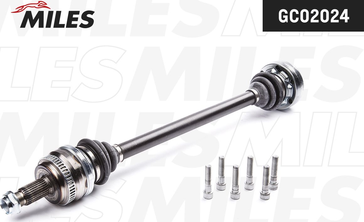 Полуось (привод в сборе, приводной вал) Miles задняя правая для BMW 1 I (E81/E82/E87/E88) 2006-2011. Артикул GC02024