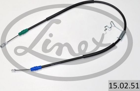 Трос ручника (тросик ручного тормоза) Linex. Артикул 15.02.51