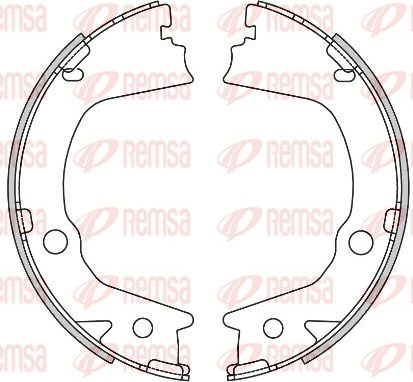 Тормозные колодки (стояночная тормозная система) Remsa. Артикул 4602.00