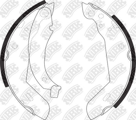Тормозные колодки NiBK. Артикул FN0504