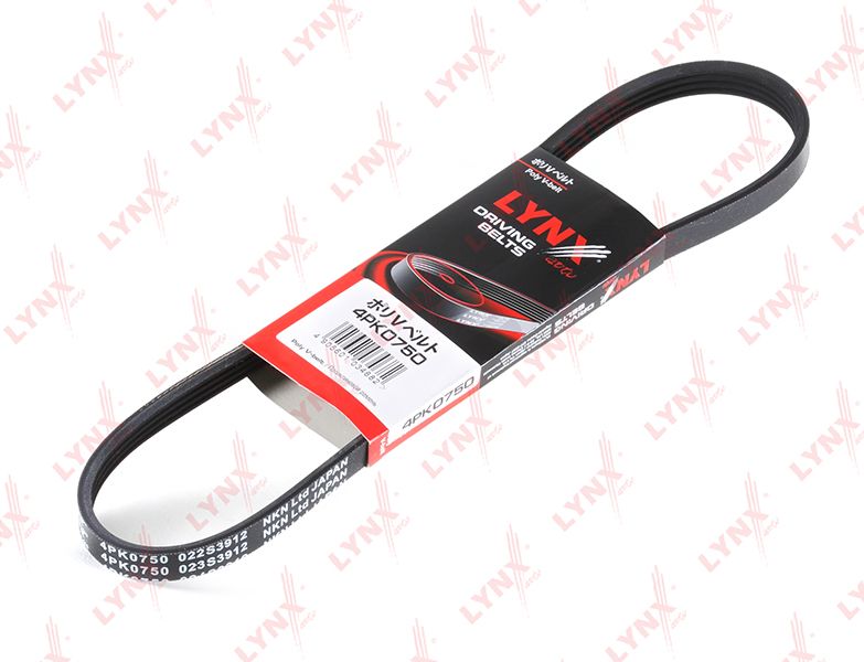 Приводной ремень поликлиновой LYNXauto. Артикул 4PK0750
