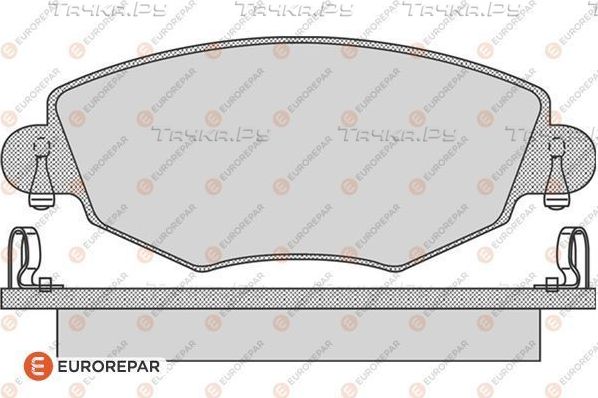 Тормозные колодки Eurorepar. Артикул 1617256280