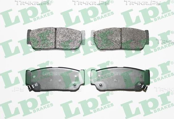 Тормозные колодки LPR задние для SsangYong Kyron I 2005-2015. Артикул 05P1504