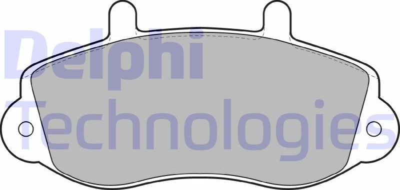 Тормозные колодки Delphi (Low-Metallic). Артикул LP1406
