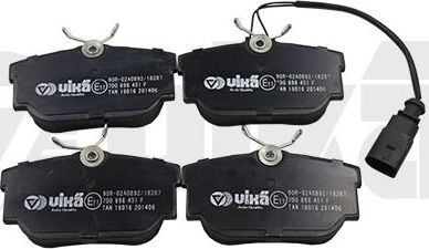 Тормозные колодки Vika (Low-Metallic). Артикул 66981102201