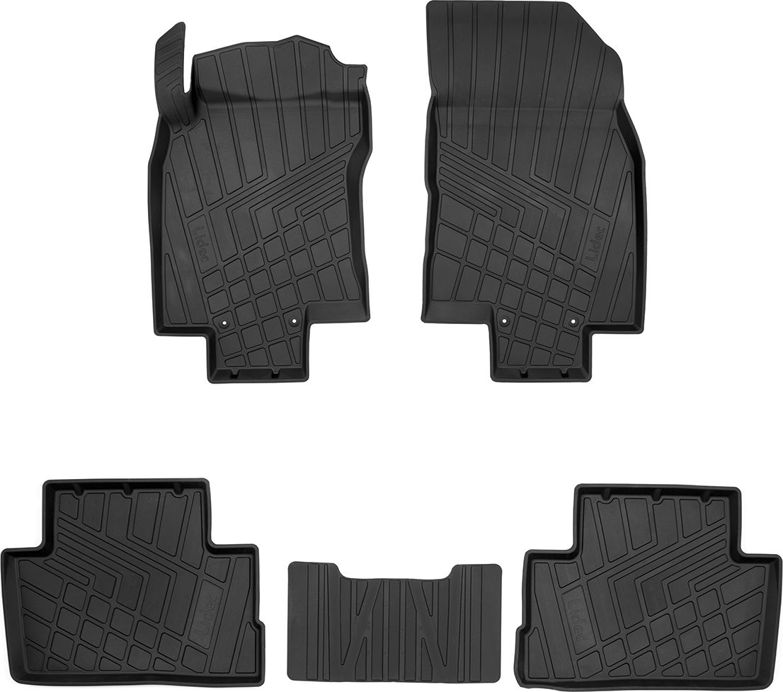 Коврики литьевые Норпласт для салона Nissan Qashqai II рестайлинг 2017-2026. Артикул NP11-LdC-61-608