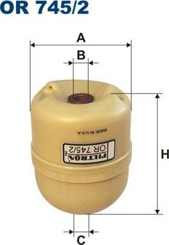 Масляный фильтр Filtron. Артикул OR 745/2