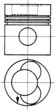 Поршень Kolbenschmidt для Mercedes-Benz T2 I 1972-1995. Артикул 92581600