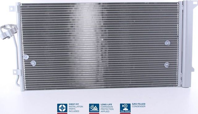 Радиатор кондиционера (конденсатор) Nissens (алюминий) для Volkswagen Touareg I 2002-2010. Артикул 94667