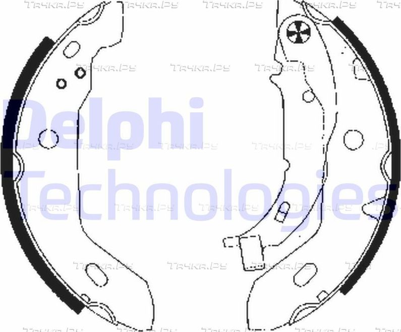 Тормозные колодки Delphi задние для Mercedes-Benz A-Класс I (W168) 1998-2004. Артикул LS1841