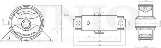 Опора двигателя (Unio). Артикул RMP-15070