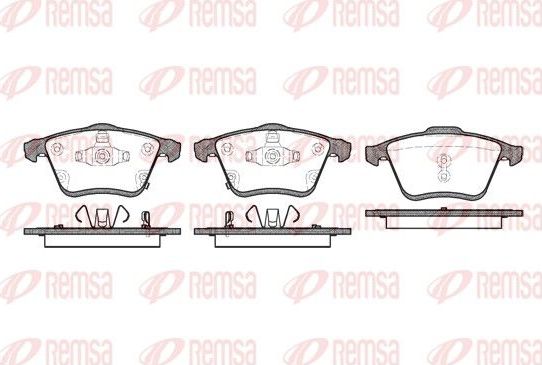 Тормозные колодки Remsa. Артикул 1182.02