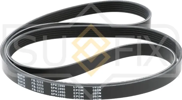 Ремень поликлиновый 6PK1990 (Sufix). Артикул FB-3233