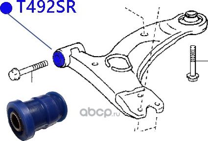 48068-12250 T492SR сайлентблоки полиуретановые (Фортуна). Артикул T492SR